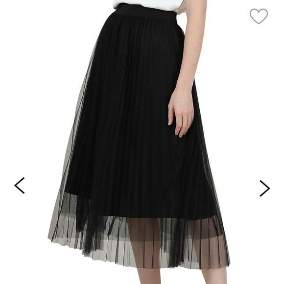 Molly Bracken Tulle Polka Dot Midi Skirt NWT - Picture 3 of 3